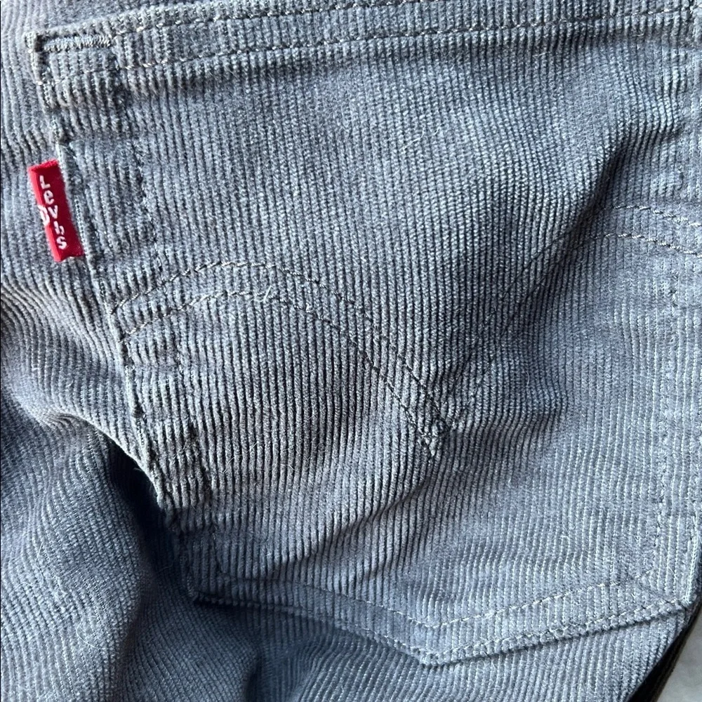 Levi’s Grey CorduroyFive Pocket Straight-Leg Jeans